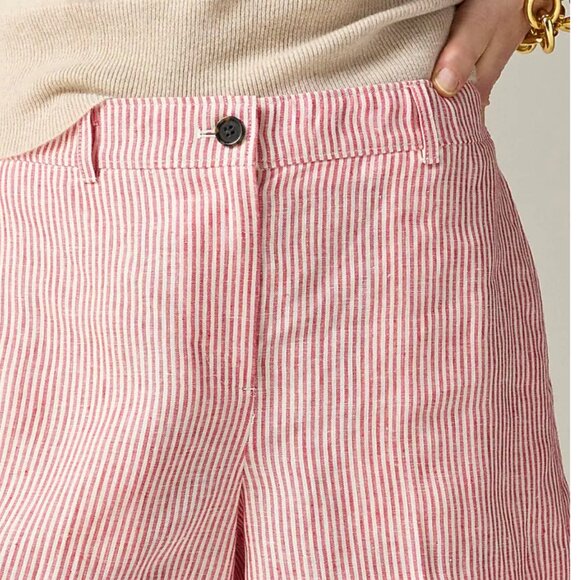 NWT J.Crew 3" Harbor shorts in striped linen - Picture 7 of 7